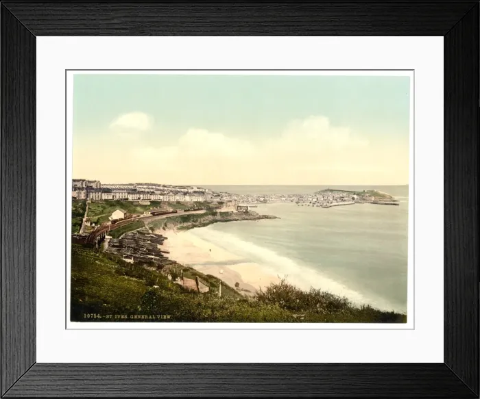 Framed Print : St. Ives, general view, Cornwall, England Framed Print : St. Ives, general view, Cornwall, England