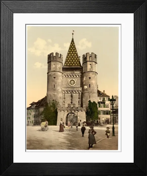 Framed Print : The Spalenthor, Basle, Switzerland Framed Print : The Spalenthor, Basle, Switzerland