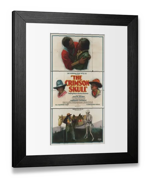 Framed Print : The Norman Film M F G Co. presents the crimson skull Bafflin Framed Print : The Norman Film M F G Co. presents the crimson skull Bafflin