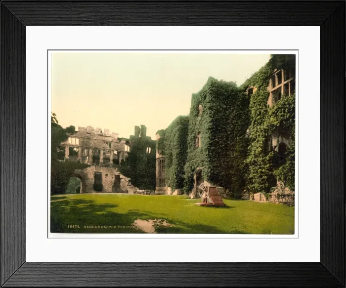 Framed Print : The courtyard, Raglan Castle, England Framed Print : The courtyard, Raglan Castle, England