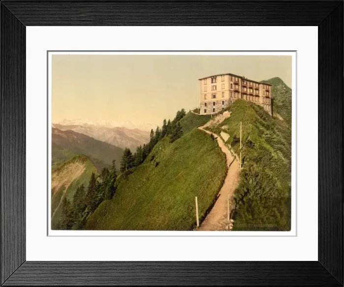 Framed Print : Hotel Stanserhorn, Unterwald, Switzerland Framed Print : Hotel Stanserhorn, Unterwald, Switzerland
