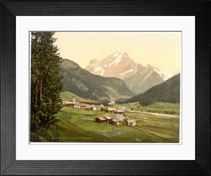 Framed Print : Fassathal (i. e. Fassatal), Gries and Vernel, Tyrol, Austro- Framed Print : Fassathal (i. e. Fassatal), Gries and Vernel, Tyrol, Austro-
