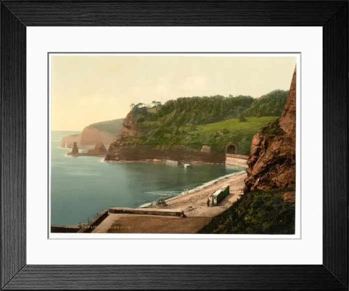 Framed Print : Bathing cove, Dawlish, England Framed Print : Bathing cove, Dawlish, England
