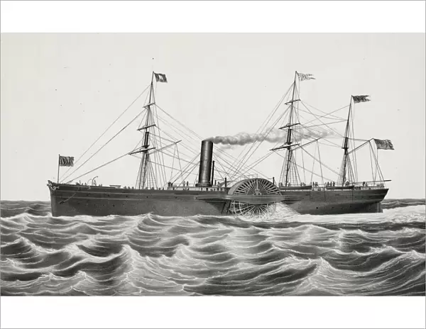 U. S. mail steam ship Arctic: Collins line builders, hull by