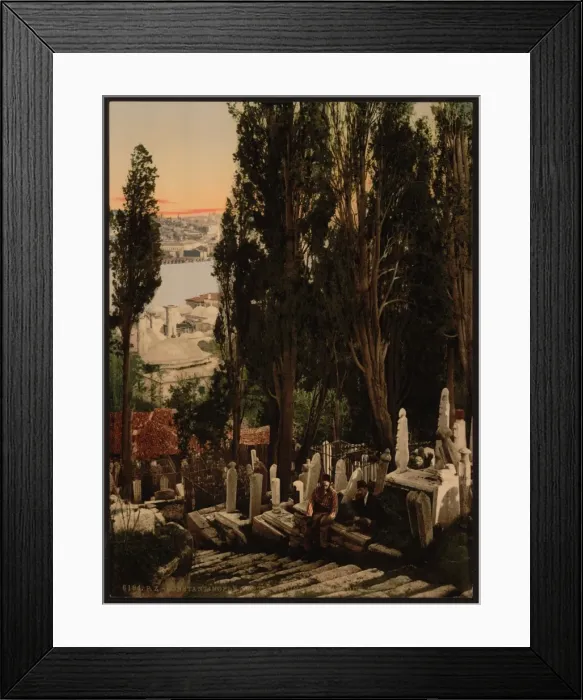 Framed Print : A part of the Eyoub (i. e. Uyup) cemetery, II, Constantinopl Framed Print : A part of the Eyoub (i. e. Uyup) cemetery, II, Constantinopl
