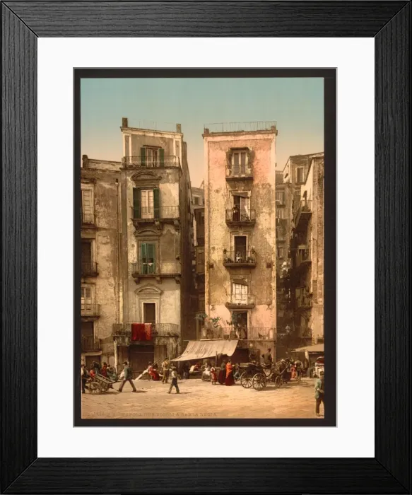 Framed Print : Narrow streets, Naples, Italy Framed Print : Narrow streets, Naples, Italy