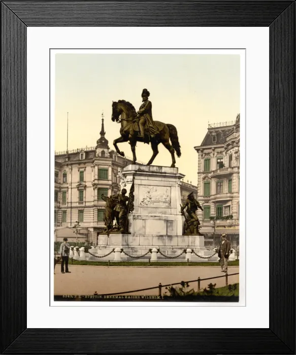 Framed Print : The Monument of Emperor William I, Stettin, Germany Framed Print : The Monument of Emperor William I, Stettin, Germany