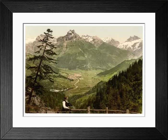 Framed Print : Engelberg Valley, from the Arni Alps, Unterwald, Switzerland Framed Print : Engelberg Valley, from the Arni Alps, Unterwald, Switzerland