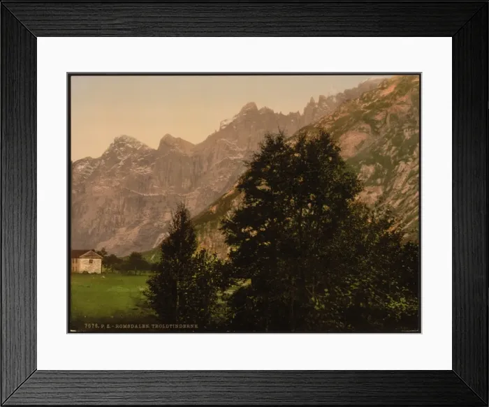 Framed Print : Troldtinderne from hole, Romsdalen, Norway Framed Print : Troldtinderne from hole, Romsdalen, Norway