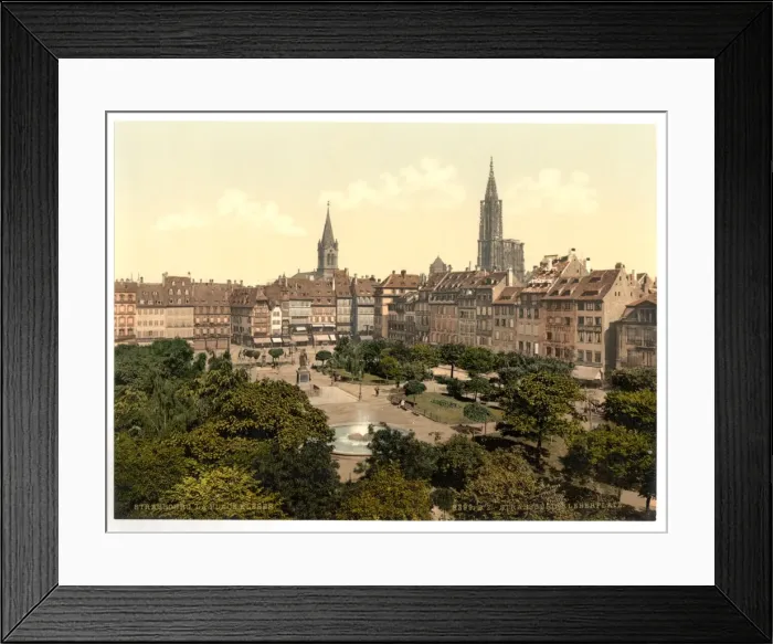 Framed Print : Kleber Place, Strassburg, Alsace Lorraine, Germany Framed Print : Kleber Place, Strassburg, Alsace Lorraine, Germany