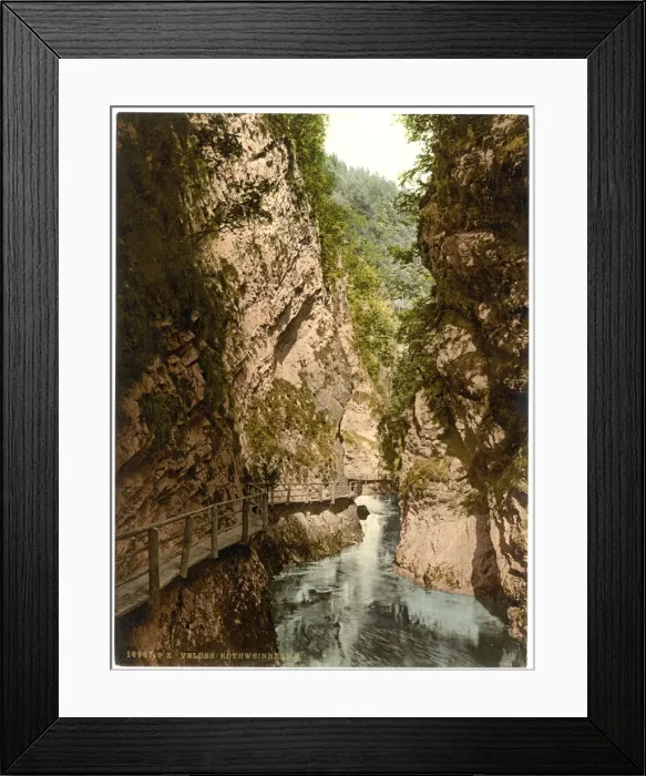 Framed Print : Triglav, Rothweinklamm (i. e. Rotwein Klamm), Carniola, Aust Framed Print : Triglav, Rothweinklamm (i. e. Rotwein Klamm), Carniola, Aust
