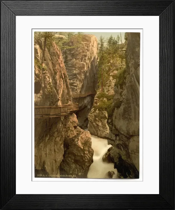 Framed Print : Zermatt, Upper Gorner Gorge, Valais, Alps of, Switzerland Framed Print : Zermatt, Upper Gorner Gorge, Valais, Alps of, Switzerland