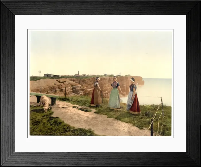 Framed Print : Study of the west side, Helgoland, Germany Framed Print : Study of the west side, Helgoland, Germany