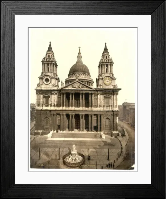 Framed Print : St. Pauls Cathedral, West Front, London, England
