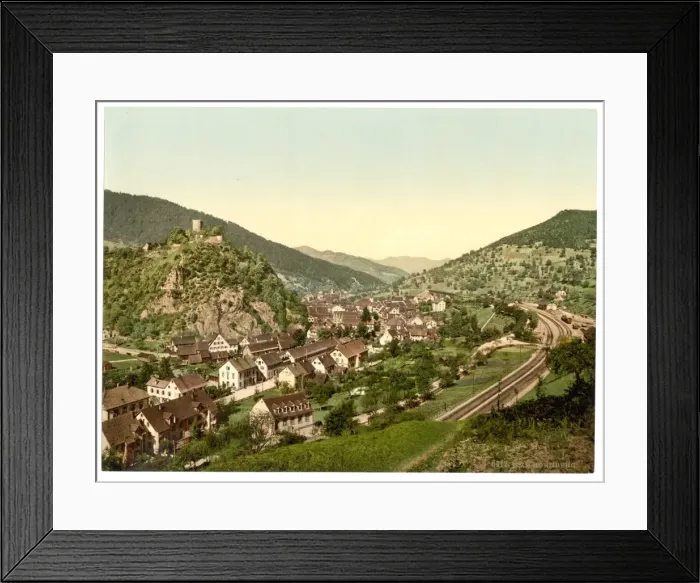 Framed Print : Hornberg, general view, Black Forest, Baden, Germany Framed Print : Hornberg, general view, Black Forest, Baden, Germany