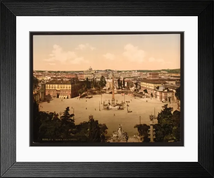 Framed Print : Panorama from the Pincian, Rome, Italy Framed Print : Panorama from the Pincian, Rome, Italy