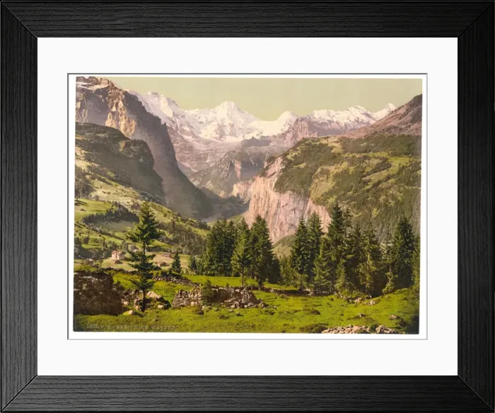 Framed Print : Breithorn from Wengen, Bernese Oberland, Switzerland Framed Print : Breithorn from Wengen, Bernese Oberland, Switzerland