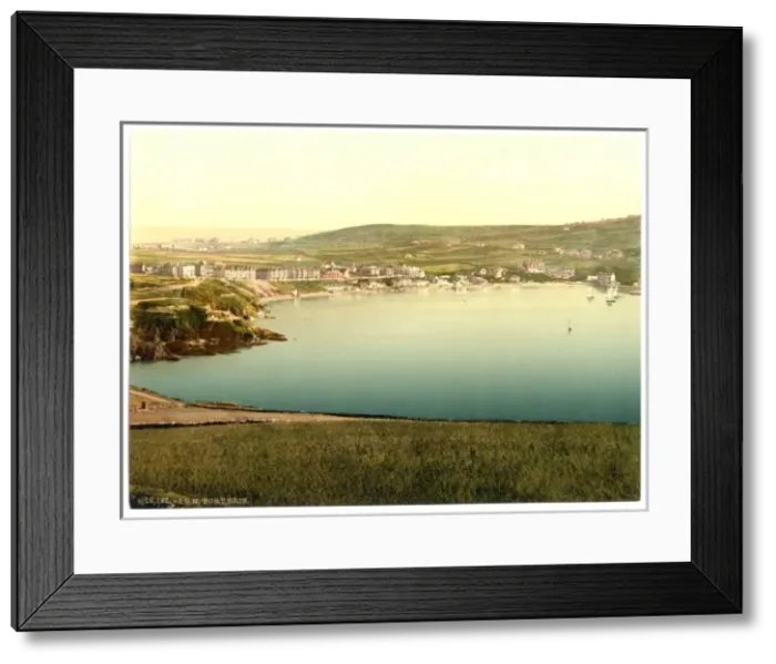 Framed Print : Port Erin, view from Bradda Head, Isle of Man, England Framed Print : Port Erin, view from Bradda Head, Isle of Man, England