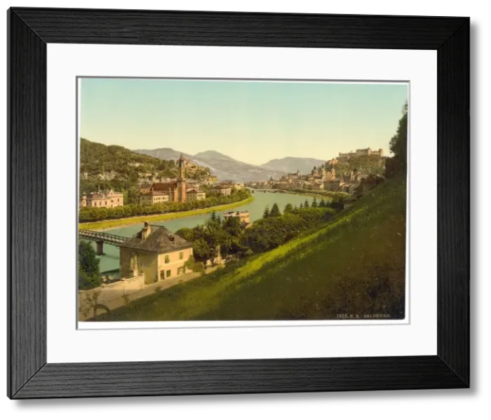 Framed Print : Salzburg, general view, Austro-Hungary Framed Print : Salzburg, general view, Austro-Hungary