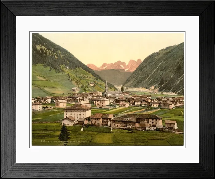 Framed Print : Predazzo, towards the Palagruppe, Tyrol, Austro-Hungary Framed Print : Predazzo, towards the Palagruppe, Tyrol, Austro-Hungary
