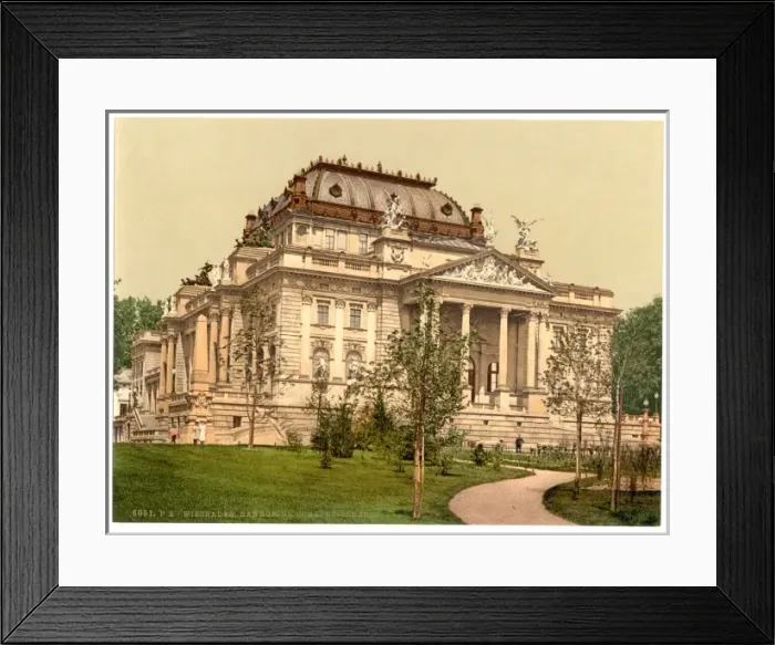 Framed Print : Opera house, Wiesbaden, Hesse-Nassau, Germany Framed Print : Opera house, Wiesbaden, Hesse-Nassau, Germany