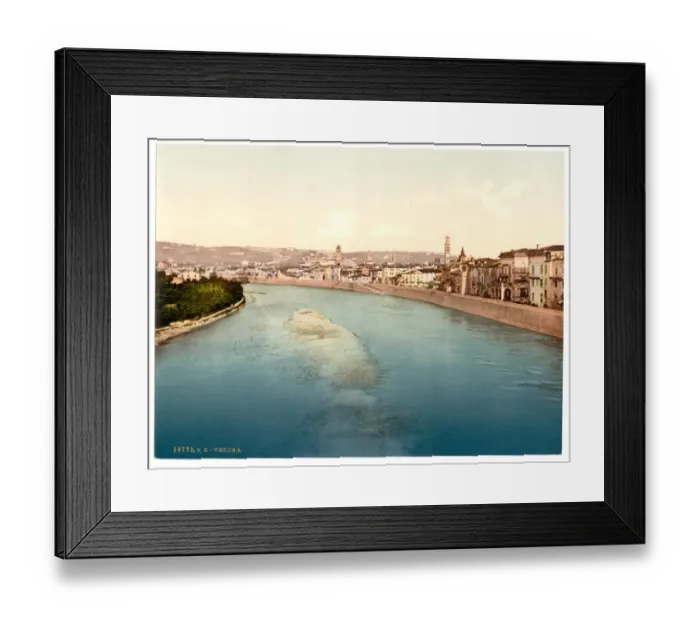Framed Print : General view, Verona, Italy Framed Print : General view, Verona, Italy