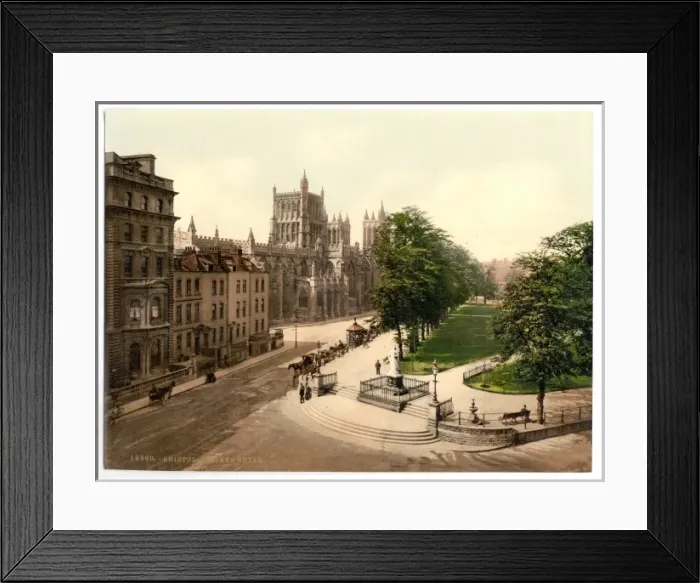 Framed Print : College Green, Bristol, England Framed Print : College Green, Bristol, England