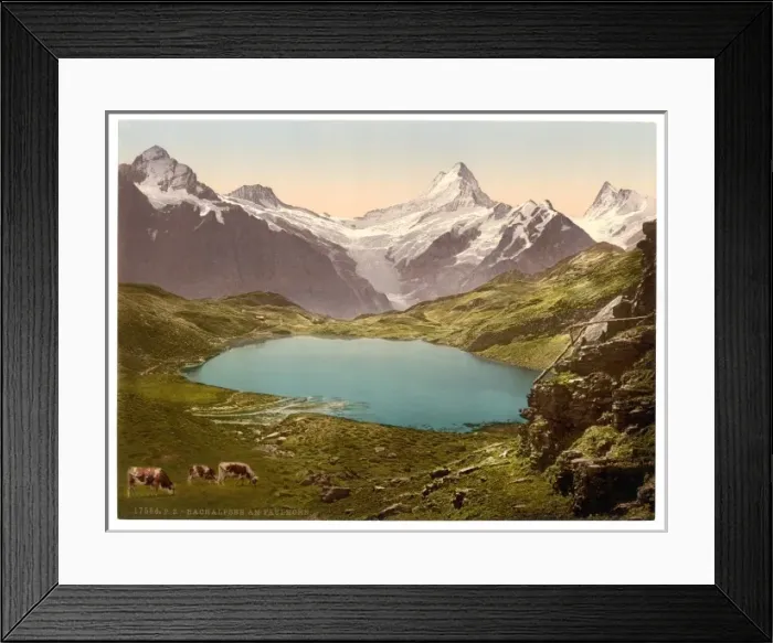 Framed Print : Lake and Faulhorn, Bernese Oberland, Switzerland Framed Print : Lake and Faulhorn, Bernese Oberland, Switzerland