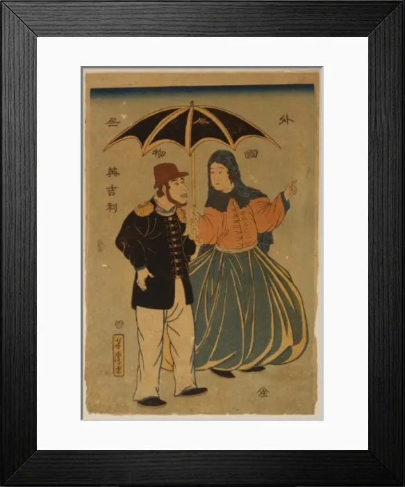Framed Print : People from foreign lands - English Framed Print : People from foreign lands - English