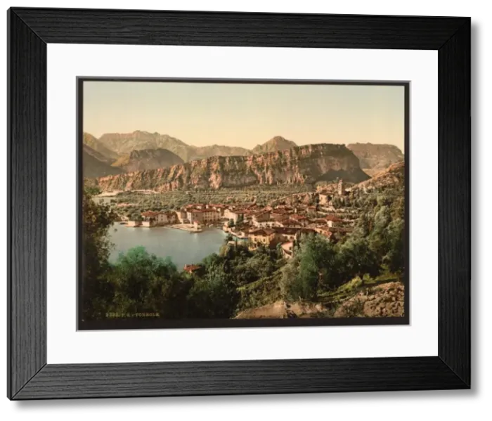 Framed Print : Torbolo (i. e. Torbole), general view, Lake Garda, Italy Framed Print : Torbolo (i. e. Torbole), general view, Lake Garda, Italy