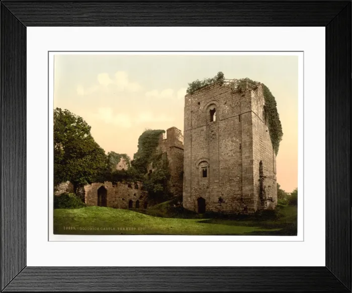 Framed Print : Castle, the keep, Goodrich, England Framed Print : Castle, the keep, Goodrich, England