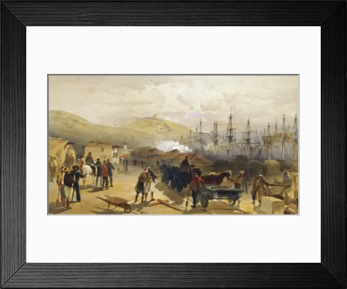 Framed Print : The railway at Balaklava, looking south