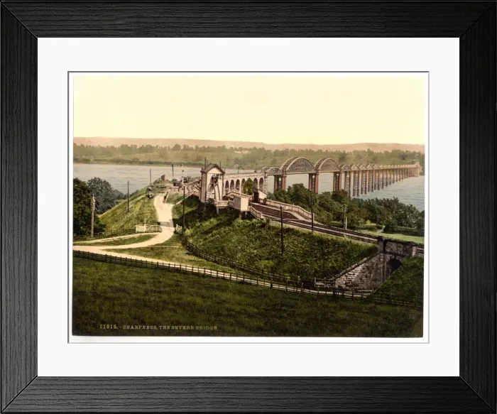 Framed Print : The Severn Bridge, Sharpness, England Framed Print : The Severn Bridge, Sharpness, England