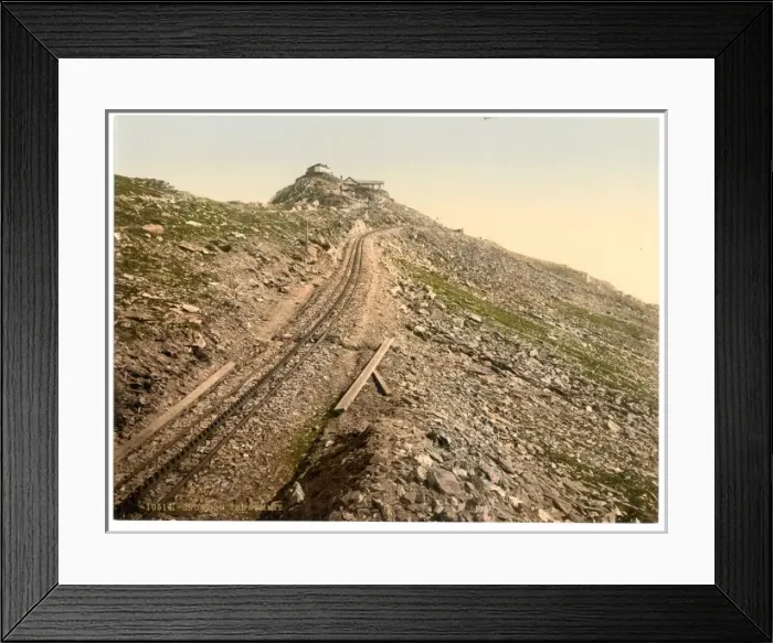 Framed Print : Railway, at the summit, Snowdon, Wales Framed Print : Railway, at the summit, Snowdon, Wales