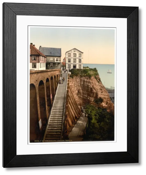 Framed Print : The Grand Staircase, Helgoland, Germany Framed Print : The Grand Staircase, Helgoland, Germany