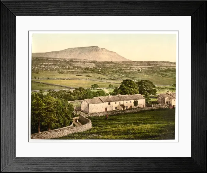 Framed Print : Ingleborough from Chapel-le-Dale, Lake District, England Framed Print : Ingleborough from Chapel-le-Dale, Lake District, England