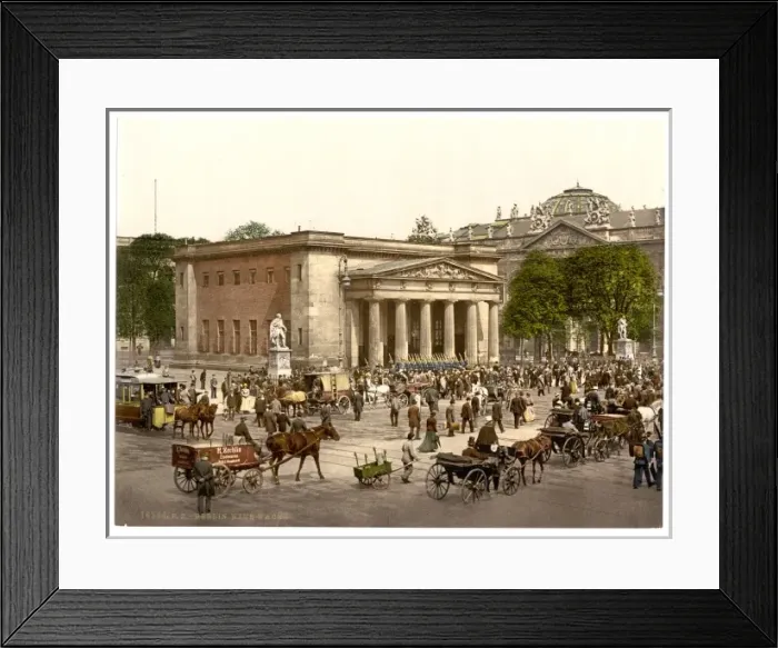Framed Print : The New Guard and street scene, Berlin, Germany The New Guar Framed Print : The New Guard and street scene, Berlin, Germany The New Guar