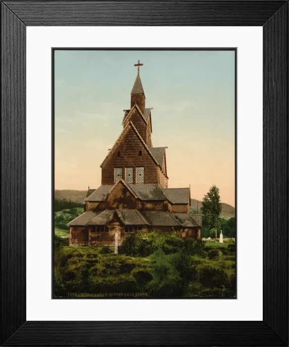 Framed Print : Hitterdals Church, Telemarken (i. e, Telemark), Norway Framed Print : Hitterdals Church, Telemarken (i. e, Telemark), Norway