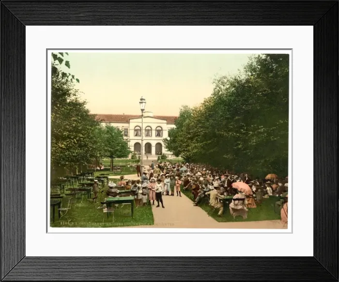 Framed Print : Grand Hotel and Kurgarten, Norderney, Germany Framed Print : Grand Hotel and Kurgarten, Norderney, Germany