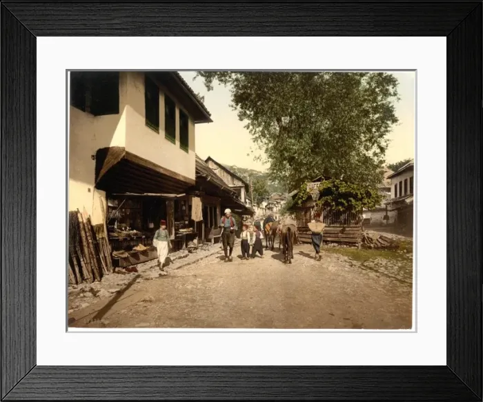 Framed Print : Sarajcvo (i. e. Sarajevo), Turkenviertal, Bosnia, Austro-Hun Framed Print : Sarajcvo (i. e. Sarajevo), Turkenviertal, Bosnia, Austro-Hun