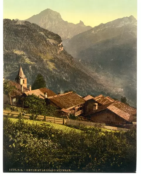 Gryon, with the Grand Muveran, Vaud, Canton of, Switzerland