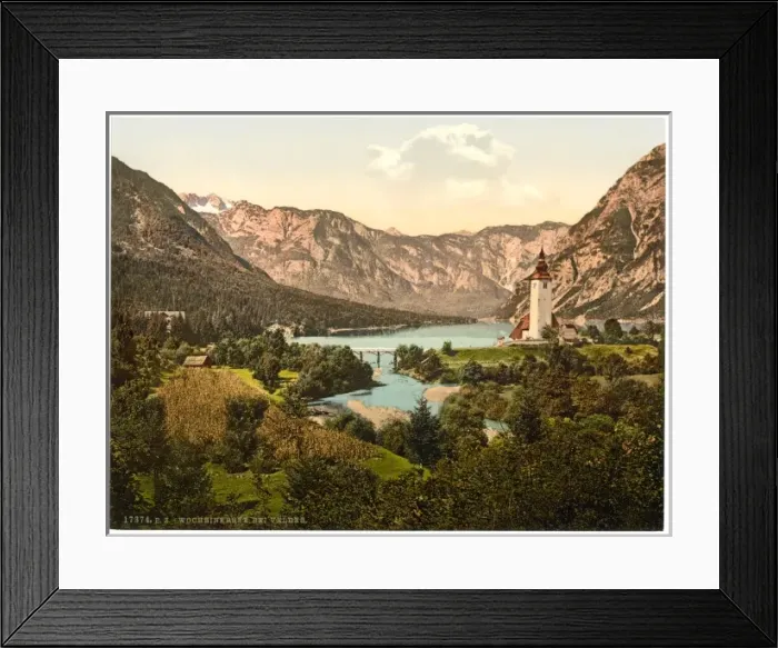 Framed Print : Wocheiner Lake, Carniola, Austro-Hungary Framed Print : Wocheiner Lake, Carniola, Austro-Hungary