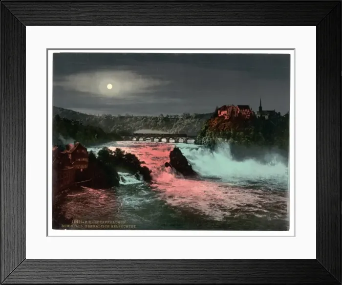 Framed Print : The Falls of the Rhine, by Bengal Light, Schaffhausen, Switz Framed Print : The Falls of the Rhine, by Bengal Light, Schaffhausen, Switz