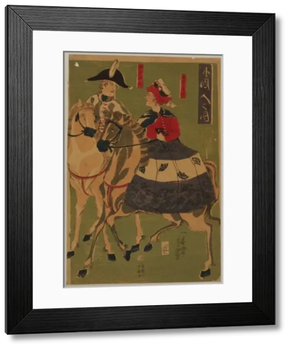 Framed Print : Portraits of foreigners - English, French Framed Print : Portraits of foreigners - English, French