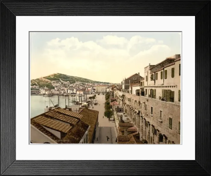 Framed Print : Spalato, the water front, Dalmatia, Austro-Hungary Framed Print : Spalato, the water front, Dalmatia, Austro-Hungary