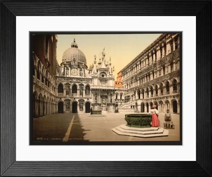 Framed Print : Interior of the Doges Palace, with the Giants Staircase, V Framed Print : Interior of the Doges Palace, with the Giants Staircase, V