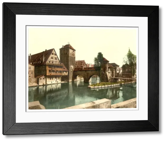 Framed Print : Hangman Bridge, Nuremberg, Bavaria, Germany Framed Print : Hangman Bridge, Nuremberg, Bavaria, Germany