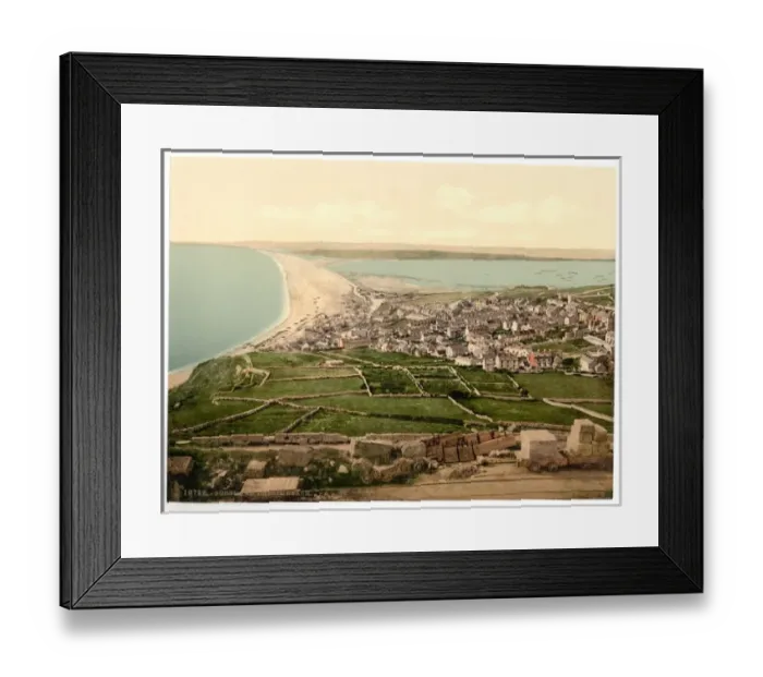 Framed Print : Chesil Beach, Portland, England Framed Print : Chesil Beach, Portland, England
