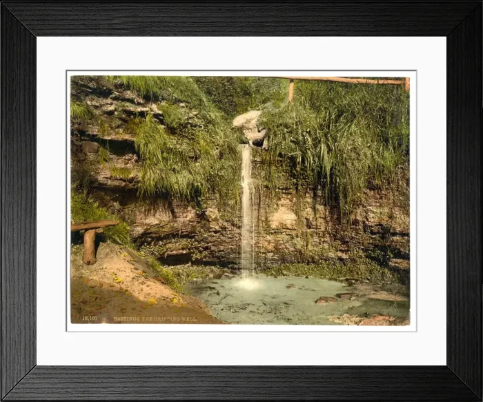Framed Print : Dripping Well, Hastings, England Framed Print : Dripping Well, Hastings, England