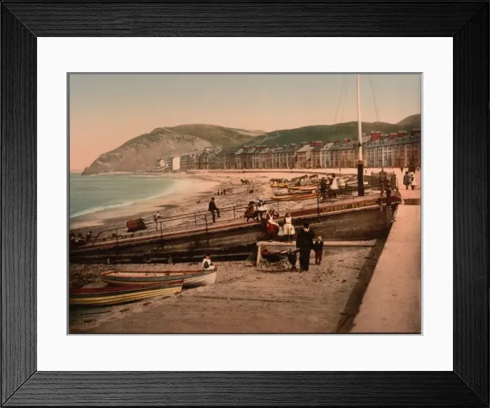 Framed Print : On the sands, Aberystwith, Wales Framed Print : On the sands, Aberystwith, Wales